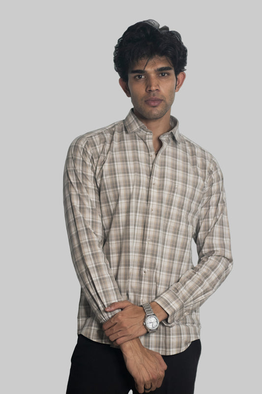 Checks shirt for men