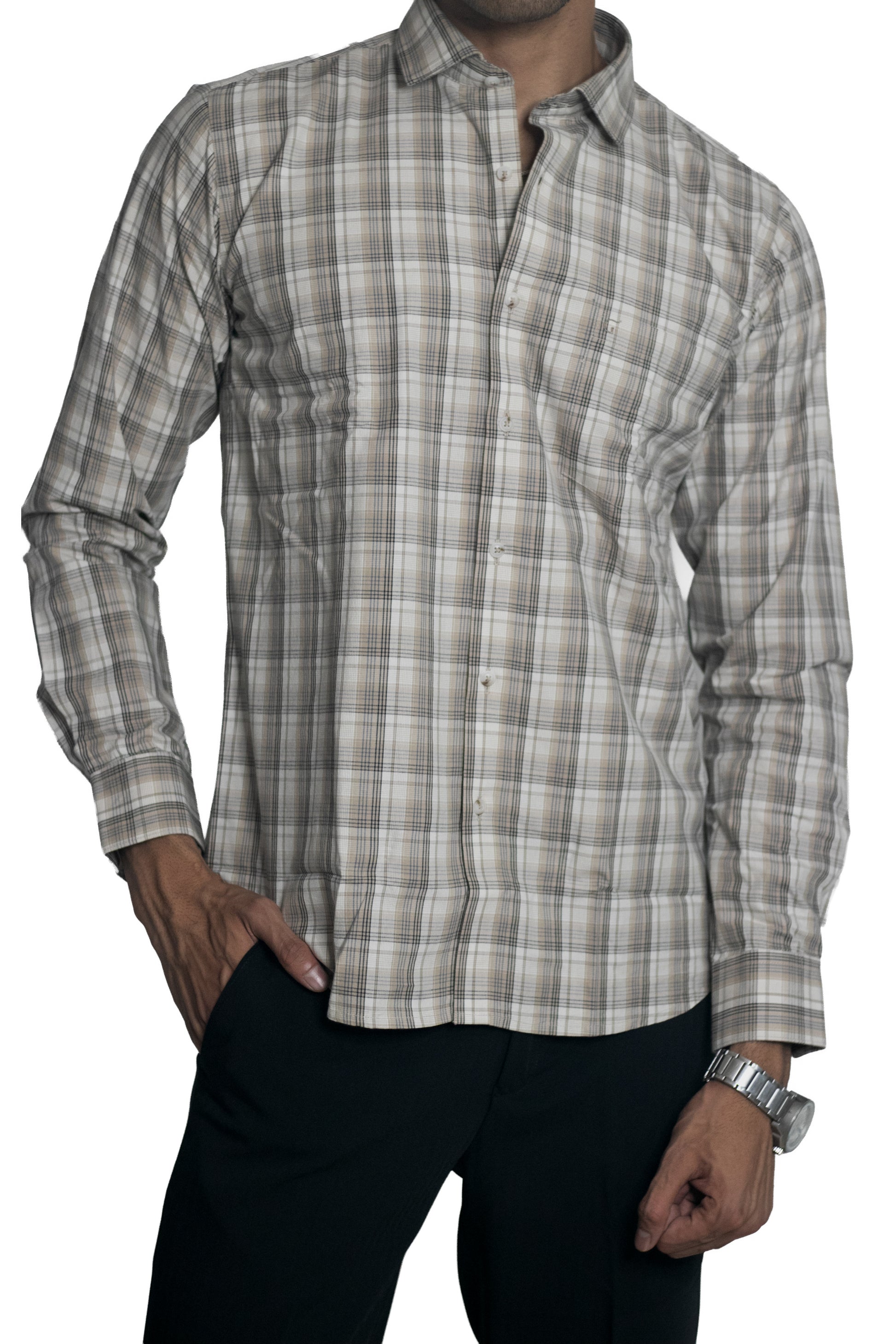 Checks shirt for men